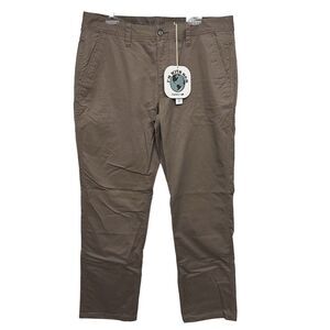 Toad&Co Men's Mission Ridge Regular Fit Pant Dark‎ Chino Size 36x34